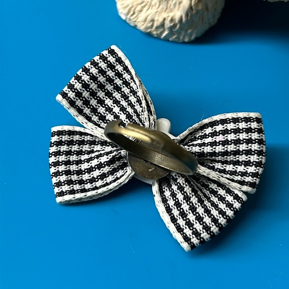 🖤New💕Hello Kitty black ribbon handcrafted ring - Picture 5 of 8